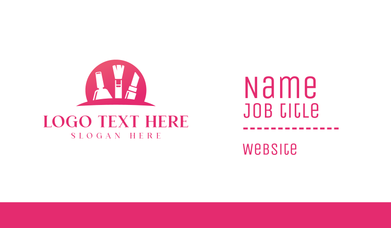 Beauty Salon Products Business Card