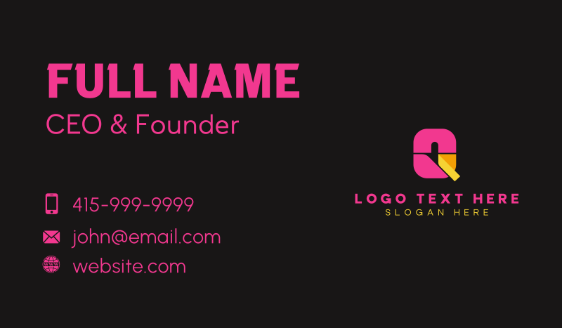 Creative Photo Studio Business Card