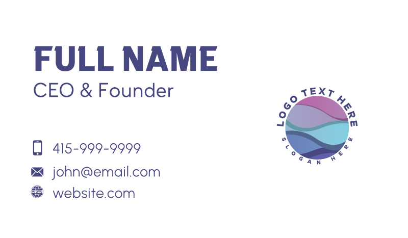 Global Creative Wave Business Card