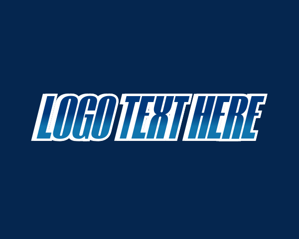 Blue Sporty Font